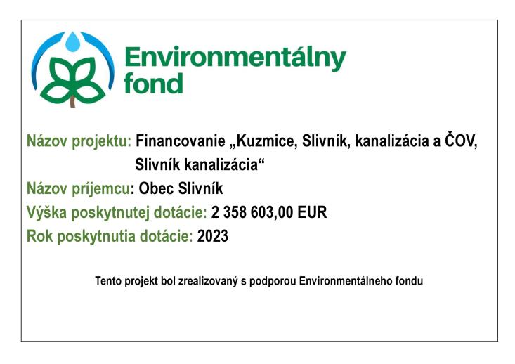 Projekt kanalizácia 